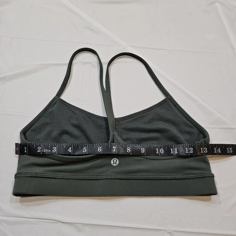Lululemon Flow Y Bra Nulu (Dark Forest)Size 8_11